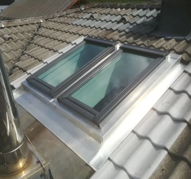 Velux Fenster miT Edelstahlblech
