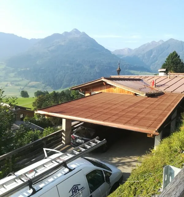 Carport mit Alpindach